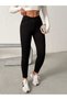 Black Linen Tight-Leg Pants - 4
