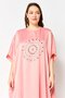 Women Embellished Kaftan Maxi Dress, Pink - 2