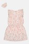 Kids Girl 2 Pieces Floral Print Dress With Scrunchie Set, Multicolor - 2