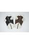 Zippered Fur Leather Dog Outfit Black Medium - 7