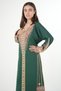 Embroidered women's Asiri jalabiya dress on the chest and sleeves - 3