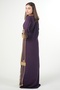 Embroidered women's Asiri jalabiya dress on the chest and sleeves - 3