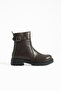 Denise Women's Genuine Leather Boots – Olala Series |   With Buckle & Zipper, Flat Style