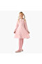 Collared Long Sleeves Knee Length Sweater Dress with Stockings - 2