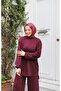 طقم مودال مكون من قطعتين بأرجل واسعة - 4