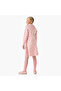 Collared Long Sleeves Knee Length Sweater Dress with Stockings - 3