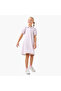 Floral Print Polo Dress with Short Sleeves - 2