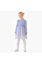 Round Neck Long Sleeves Knee Length Dress with Bow Detail