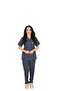 D/114 Unisex Doctor Nurse Student Alpaca Fabric Scrubs Set - 2