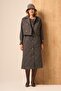 Women's Quilted Garnished Trench Coat Smoked 31253 - 7