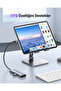 محول طاقة USB-C إلى HDMI + 3 منافذ USB 3.0 A + PD، طول 15 سم، لون رمادي - 5