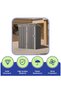 , Outdoor Storage Shed Metal - Light Grey, 5x3 Ft(With Installation) - 3