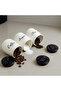 Metal Coffee Tea Sugar Canister Set – Kitchen Storage Containers with Metal Lids - 6