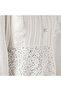 Lace Dress with Ruffles and Long Sleeves - 5