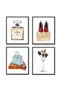 ALAYRA Women Fashion Canvas Wall Art, Bedroom Wall Decor, Perfume Modern Art Posters,Fashion High Heels, Lipstick Makeup,Girls Room Decor Fashion Poster25.4X20.3 CM