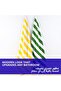 Strip Towel Set of 2 Yellow and Green - 4