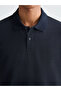 Giyçık Store Navy Blue Polo Collar Men's T-Shirt - 3
