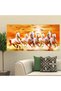 ALAYRA British Terminal Lucky Seven Horses Running at Sunrise ll 7 Horse vastu Vinyl Sticker Canvas Wall Artll 20stjican21150X100 CM