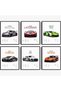 ALAYRA Car Posters for Men Car Wall Art - Unframed Prints - Wall Art for Men, Wall Decor for Men, Car Room Decor - Car Wall Decor, Car Decor for Room, Car Posters for Room20X25 CM