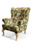 Mosaic Patterned Digital Printed Upholstery Fabric. Soft Keyed Cotton Lined Non-Stretch Fabric - 4