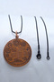 Double Sided Prayer Talisman Pure Copper Pendant with Black Stainless Italian Steel Chain - 6