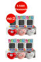 Eda Bebe 6-Piece Economical Pack Silicone Pacifier No:2 6-18 Months