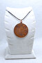 Double Sided Prayer Talisman Pure Copper Pendant with Black Stainless Italian Steel Chain - 3