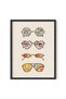 ALAYRA Sunglasses Art Poster for Teen Girls Room - Retro Indie Aesthetic Trippy Wall Art | UNFRAMED 12"x16" (Hippie Sunglasses)30.5X40.6 CM
