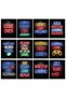 ALAYRA 12 Pieces Video Game Posters Neon Gaming Poster Game Themed Art Poster Print Wall Decoration for Teens Boys Girls Bedroom Game Room 8” X 10” Unframed20X25 CM