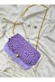 Lila Pufuduk Iyumusak Textured Handbag - 8