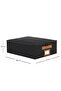 Black Jute Under-Bed Suitcase Organizer Supported Box Storage 31X38X12 - 7