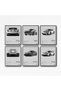 ALAYRA 911 GT3RS GT2RS Posters Car Posters For Walls Racing Car Wall Art For Boys Bedroom Supercar Paper Prints Poster Set Of 6,Unframe ,, Gray-6PCS20X30 CM