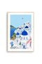 ALAYRA Santorini, Greece Art Print, Santorini Wall Art, Travel Print, Travel Poster, Europe Print, Wall Decor, Housewarming Gift (Unframed) ()45.7X30.5 CM