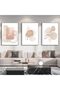 ALAYRA Modern Aesthetic Plant Pictures, Boho Decorative Pictures, Natural Landscape Poster, Abstract Art Deco Poster Set - No Frame (3 Pieces - , Poster-02)30X40 CM