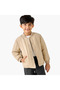 Quilted Bomber Jacket with Snap Button Closure