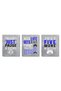 ALAYRA Video Game Wall Decor, Gaming Posters, Teen Boy Gamer Decor (UNFRAMED Set of 3) Game Room, Playroom, Media Room, Bedroom, Dorm, Office, Desk, Mancave (Gamer Blue)20X25 CM