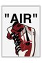 ALAYRA Chicago Sneaker Poster – () Unframed – AJ Wall art, , Michael Jordan Poster, Sneaker Air Gym Shoes Shoebox Collection Aesthetic Cool Poster for Teen Boys Guys40.6X30.5 CM