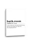 ALAYRA Definition Wall Art Canvas Pictures for Bathroom Wall Decor - Funny Painting Poster Black and White Quotes Frameless Prints61X40.6 CM