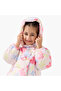 Heart Print Hooded Heavy Jacket with Long Sleeves - 4