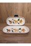 New Year Boat Plate 2 Pieces 26 cm Koki̇na/Santa Claus/New Year/Pine Tree - 2