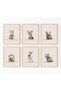 ALAYRA Woodland Nursery Wall Art Decor Safari Jungle Animal Prints Canvas Baby Boy Nursery Wall Art Pictures Forest Animal Poster Artwork for Boy Bedroom Unframed Set of 630X40 CM