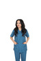 D/114 Unisex Doctor Nurse Student Alpaca Fabric Scrubs Set - 4