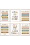 ALAYRA Boho Classroom Decor Poster Positive Inspirational Prints Teacher Gift Kids Canvas Wall Art Set of 6 Perfect for Building Confidence in Children, Friends & Graduates20X25 CM