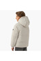 Solid Hooded Heavy Jacket with Long Sleeves and Pockets - 3