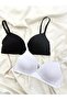 Cotton Combed Cotton Wire-Free Unpadded 2-Piece Shaping / Sculpting Bra - 3
