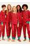 Red Mother & Daughter Stretchy Fabric Pajama Set (Can Be Purchased Separately) (4-15 Years Old /S-Xl) - 3