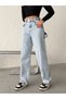 Ice Snow Side Belt Epaulette Baggy Pants with Buckle - 5