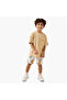 All-Over Tiger Print Shorts with Drawstring Closure and Pockets - 2