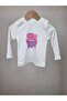 Baby Girl Pastel Patterned Plush Top and Bottom Tracksuit Set - 3