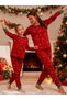 Red Mother & Daughter Stretchy Fabric Pajama Set (Can Be Purchased Separately) (4-15 Years Old /S-Xl)